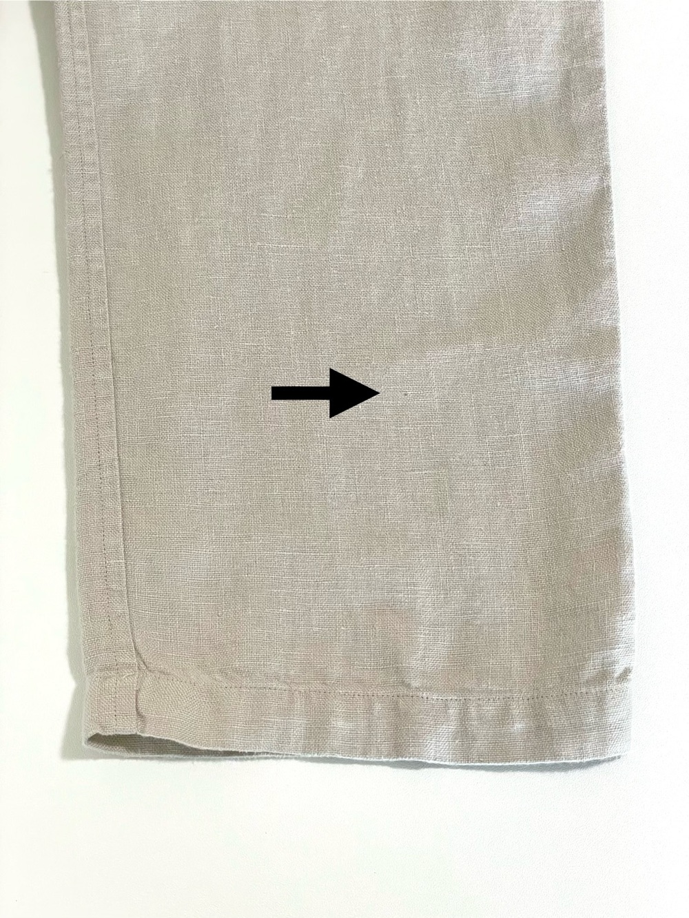 Alex Crane Bo Linen Pants Relaxed Drawstring Pull On Normandy Flax Bone Large - Picture 14 of 16